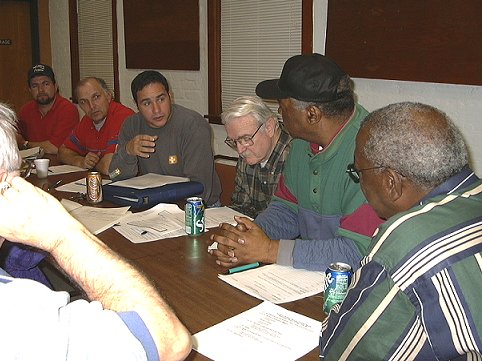 Mayor Smith listens as citizens generate ideas for economic development.